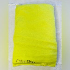 Calvin Klein Loop Infinity scarf neon yellow